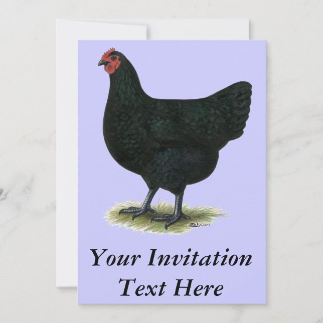 Invitation Jersey Giant : Black Hen (Devant)