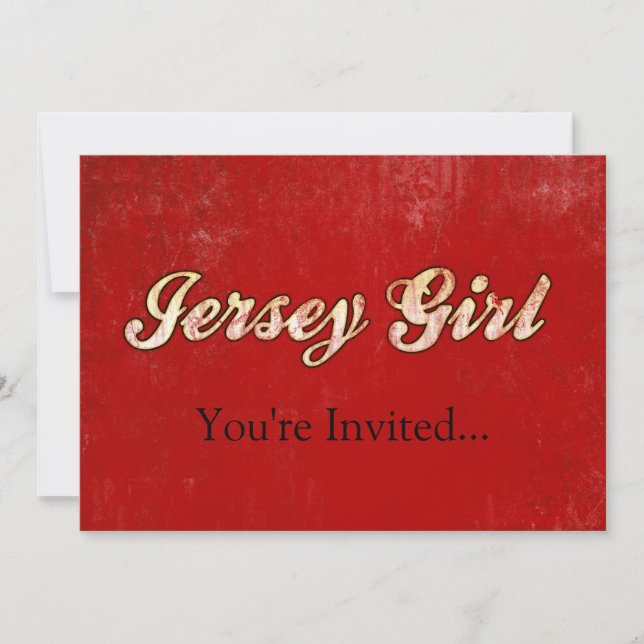 Invitation Jersey Girl (Devant)