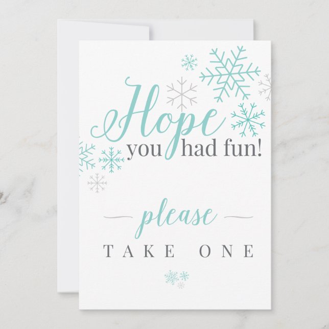 Invitation J'espère que vous vous êtes amusés (Devant)