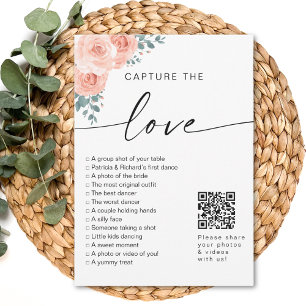Invitation J'espionne Mariage Jeu Capture L'Amour Photo Hunt 