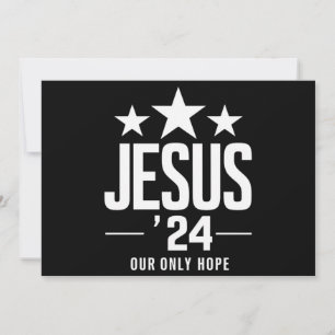 Invitation Jésus-Christ 2024 Président Élections USA Politiqu