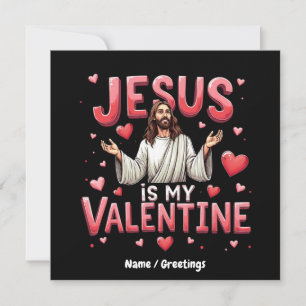 Invitation Jésus est ma Saint Valentin Célébrez l'amour avec 