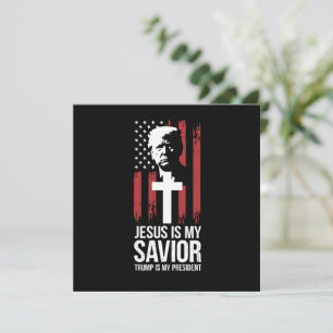Invitation Jésus Est Mon Sauveur Trump Est Mon Président Trum