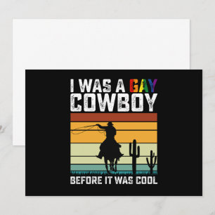 Invitation J'étais un cowboy gay avant qu'il ne soit cool LGB
