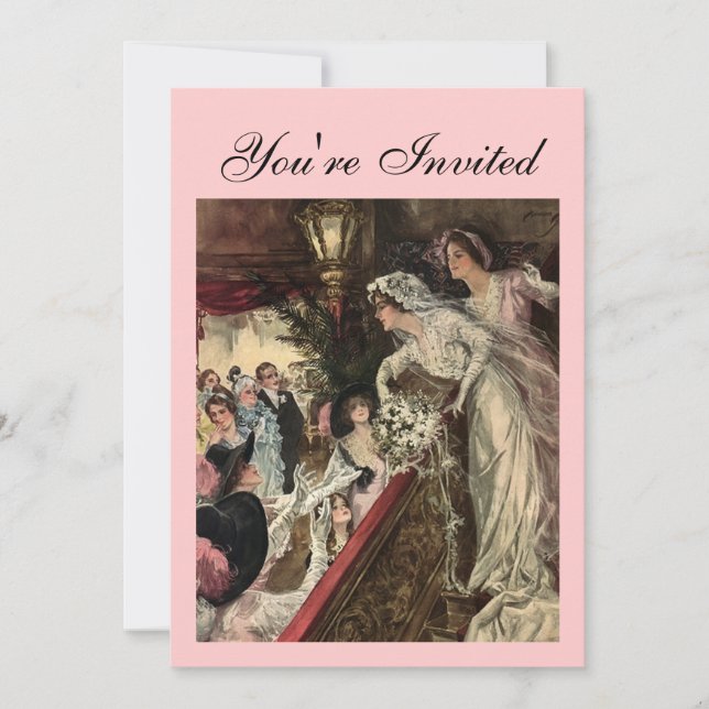 Invitation Jeter le bouquet (Devant)