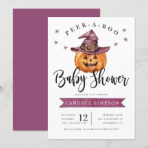 Jeter Un oeil à un Baby shower d'Halloween Boo