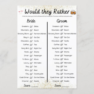 Invitation Jeu conjoint Bachelor/Bachelorette