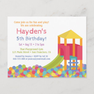 Invitation Jeu d'anniversaire pour les enfants