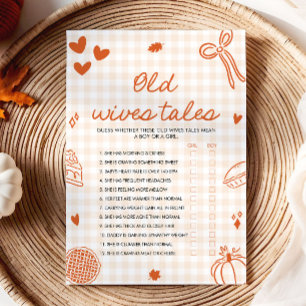 Invitation Jeu de baby shower « Contes de bonnes femmes dessi