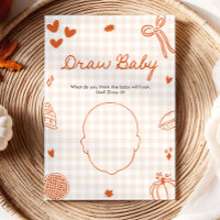 Jeu de baby shower dessiné à la main pour bébé ita