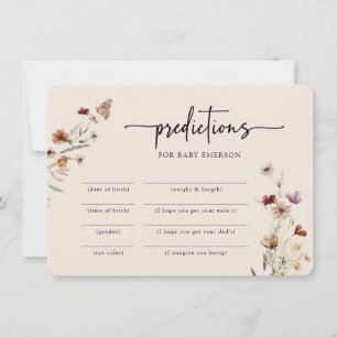 Invitation Jeu de Baby shower moderne