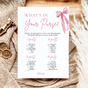 Invitation Jeu de Baby Shower "Quel est le contenu de votre s