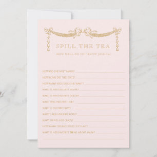 Invitation Jeu de baby shower 'Swag avec rubans Cassez les