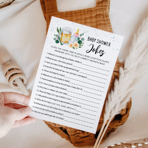 Invitation Jeu de blagues pour Baby Shower "Bébé est en route