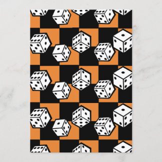 Invitation jeu de bunco jaillissage dice las vegas thème