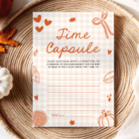 Jeu de capsule temporelle pour baby shower automna