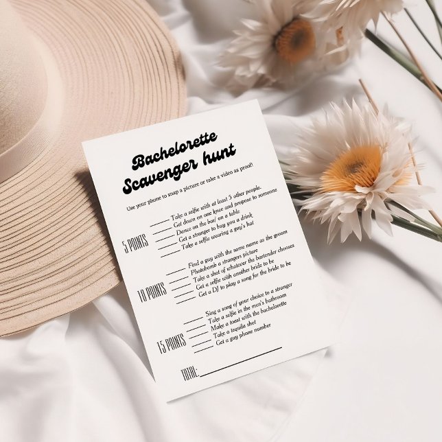 Invitation jeu de chasse au trésor pour enterrement de vie de (Créateur téléchargé)