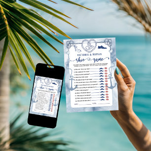 Invitation Jeu de chaussures nautiques pour la fête de mariag