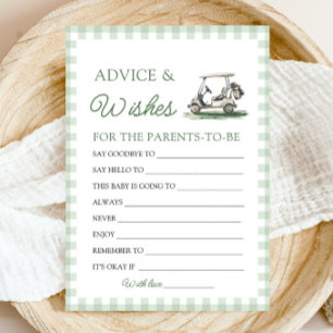 Invitation Jeu de conseils et de vœux pour une baby shower de