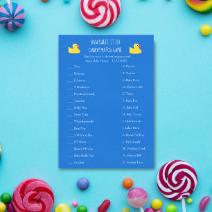 Invitation Jeu de correspondance de bonbons Canard en caoutch