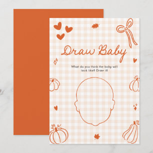 Invitation Jeu de dessin de bébé pour Baby Shower italien à t