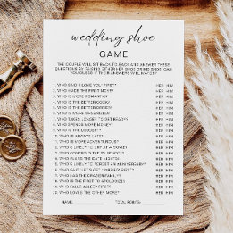 Invitation Jeu de douche minimaliste Mariage