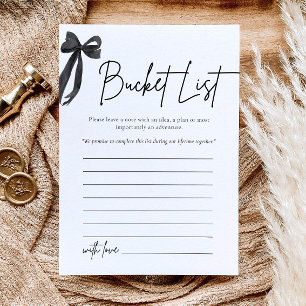 Invitation Jeu de fête de mariage avec un seau à ruban noir m