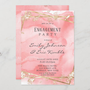 Invitation Jeu de fidélité Blush Pink Gold