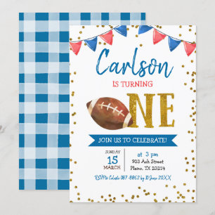 Invitation Jeu de football de la Marine Heure de l'invitation