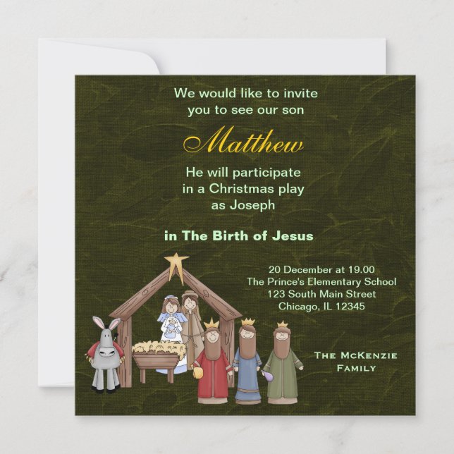 Invitation Jeu de Noël (Devant)
