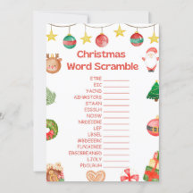 Jeu de Noël amusant - Pas modifiable -