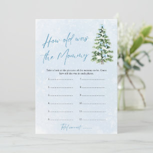 Invitation Jeu de Noël Blue Bows Christmas Baby Quel âge avai
