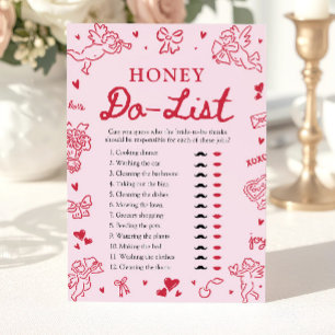 Invitation Jeu de Salle de Fête de Mariage de Liste de Choses