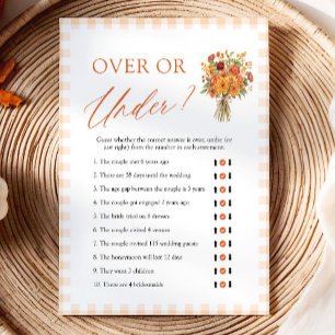 Invitation Jeu de Salle de Marché d'Automne pour la Mariée :
