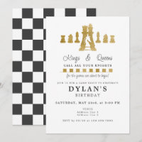 Jeu d'échecs Nuit Anniversaire Appelez Vos Chevali