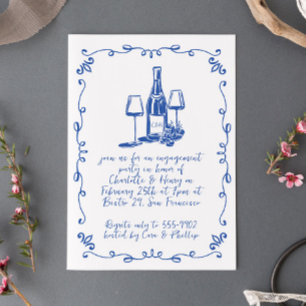 Invitation Jeu d'engagement pour le Doodle Whimsical moderne