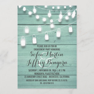 Invitation Jeu d'engagement Turquoise Russe