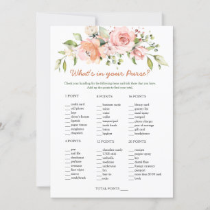 Invitation Jeu Floral Bridal Purge / Mariage Scramble