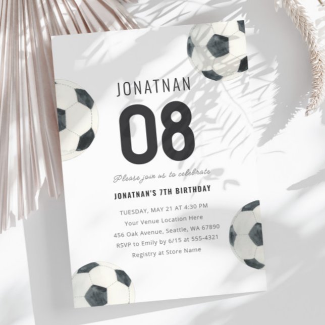 Invitation Jeu Heure Football Football Garçon Anniversaire (Créateur téléchargé)