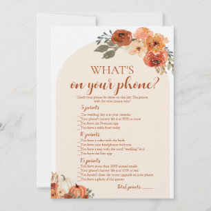 Invitation Jeu pour baby shower : Citrouille d'automne, qu'es