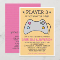 Jeu vidéo - Baby shower de jeu informatique