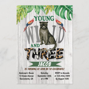 Invitation Jeune Sauvage Et Trois Jungles Troisième Anniversa