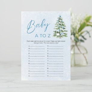 Invitation Jeux de Baby Shower Bows Christmas Baby Items A à