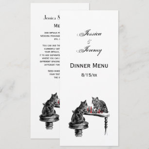 Invitation Jeux de société Deux chats jouant aux échecs Match