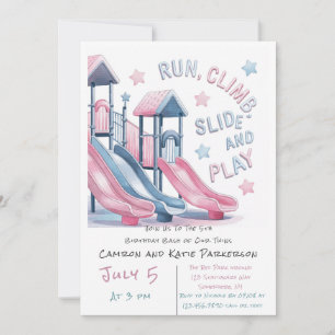 Invitation Jeux Slide Super Fun Anniversaire Accueil Bash