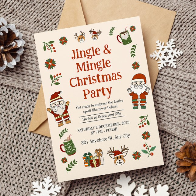 Invitation Jingel et la fête de Noël de Mingel (Créateur téléchargé)