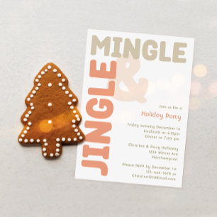 Invitation Jingle et Mingle Fête de Vacances