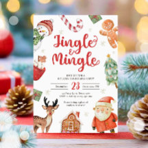 Jingle et Mingle Fête Noël Père Noël