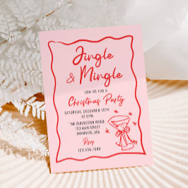 Invitation Jingle et Mingle Whimsical Christmas Party
