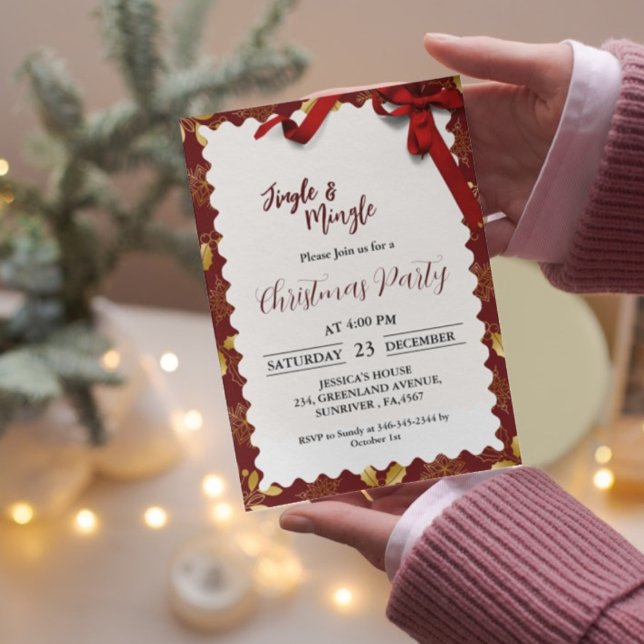Invitation Jingle & mêler noël fête Fête de fêtes (Créateur téléchargé)